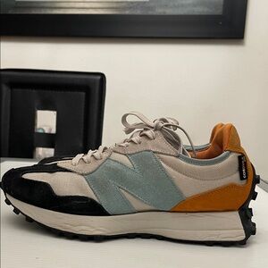 NEW BALANCE 327 CORDURA ORANGE BLUE RUNNING SNEAKERS MENS SIZE 7.5